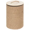 atmosphera Cestas Y Baúles>Cesto con tapa beige 43x30cm