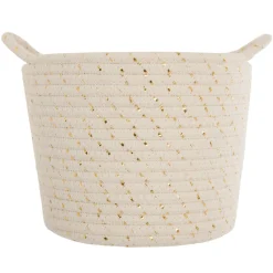 Niños atmosphera4kids Almacenamiento>Cesto De Algodón C/Lurex Niños 22x17Cm