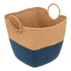5five Cestas De Almacenamiento>Cesto De Almacenaje Baño Solar Azul Petróleo
