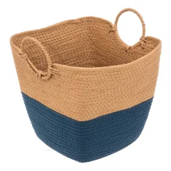 5five Cestas De Almacenamiento>Cesto De Almacenaje Baño Solar Azul Petróleo