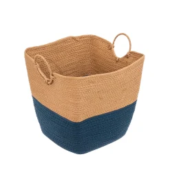 5five Cestas De Almacenamiento>Cesto De Almacenaje Baño Solar Azul Petróleo