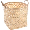 atmosphera Cestas Y Baúles>Cesto De Bambú Natural Con Asas 35x35Cm