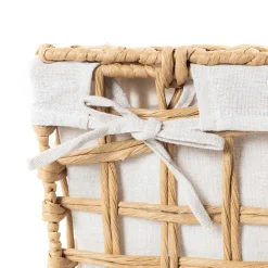 Cestas Para La Ropa Sucia>Cesto de baño natural y lino 56cm