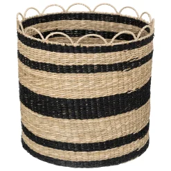 atmosphera Cestas Y Baúles>Cesto De Rafia Beige 35x35x35Cm