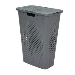 Cestas Para La Ropa Sucia>Cesto De Ropa C/Tapa Gris 40L