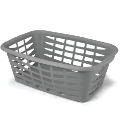 Cestas Y Palanganas>Cesto De Ropa Gris 40L