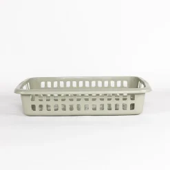 Cestas Y Palanganas>Cesto para colada bajo verde 20L