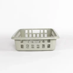 Cestas Y Palanganas>Cesto para colada bajo verde 20L