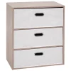 5five Armarios, Estantes Y Estanterías.>Cómoda con 3 cajones beige 60cm
