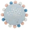 Niños atmosphera4kids Téxtil>Cojín Azul Snow Con Pompones 35cm