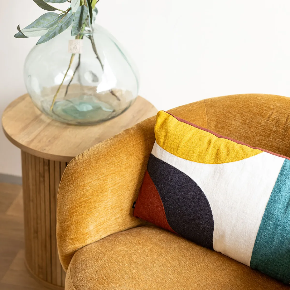 atmosphera Cojines Y Fundas Decorativas>Cojín Bordado Multicolor 30x50Cm