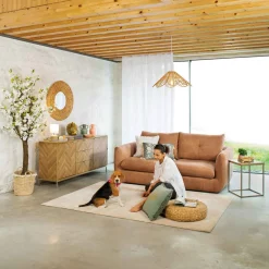 atmosphera Cojines Y Fundas Decorativas>Cojín bordado WILD ROMANCE verde 45x45cm