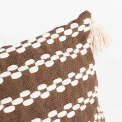 hôma Cojines Y Fundas Decorativas>Cojín BRAID marrón 45x45cm