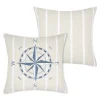 Cojines Y Fundas Decorativas>Cojín brújula HARBOR beige 50x50cm
