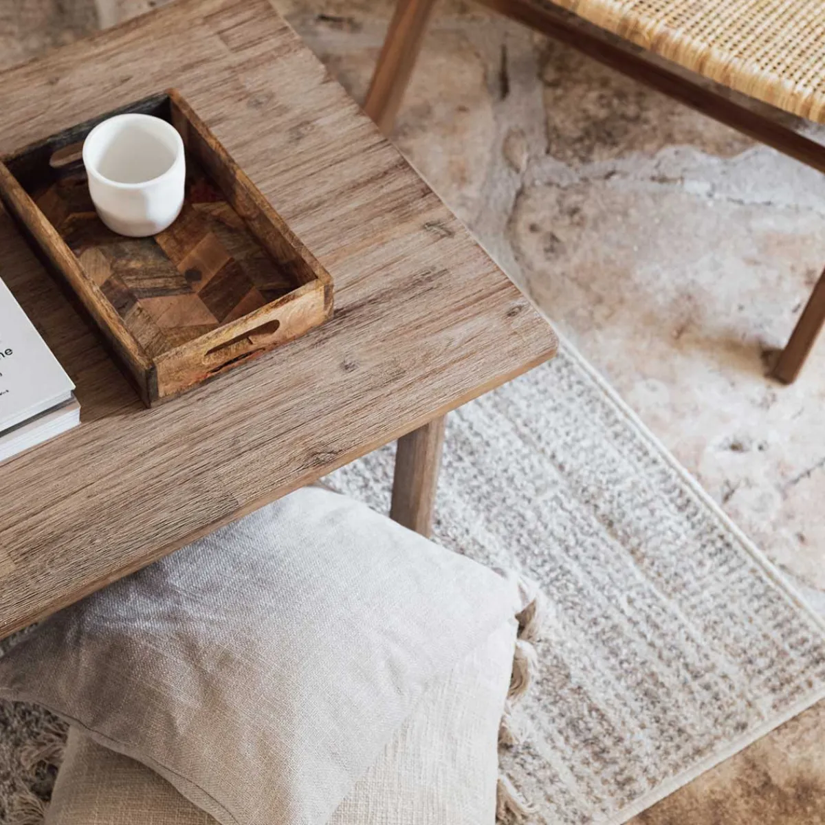 atmosphera Cojines Y Fundas Decorativas>Cojín Clem Color Lino 40x40Cm