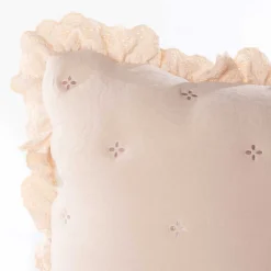 Cojines Y Fundas Decorativas>Cojín crudo AMALFI con encaje 45x60cm