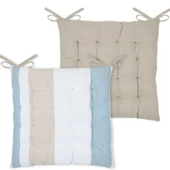 Cojines Y Fundas Decorativas>Cojín de silla HARBOR azul 38x38cm