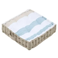 Cojines Y Fundas Decorativas>Cojín de suelo a rayas azules HARBOR 45x45cm