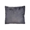 Cojines Y Fundas Decorativas>Cojín Gris Oscuro Con Piel 60x60cm