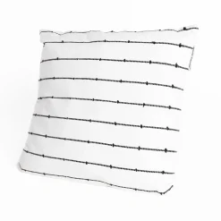 Cojines Y Fundas Decorativas>Cojín LINECHIC beige de algodón 45x45cm