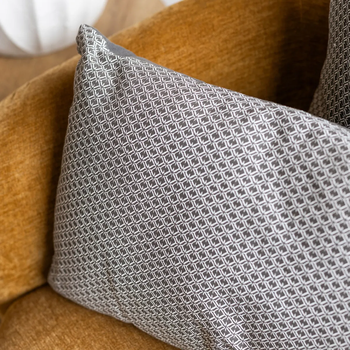 atmosphera Cojines Y Fundas Decorativas>Cojín Otto Gris Decorado 30x50Cm