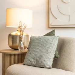 atmosphera Cojines Y Fundas Decorativas>Cojín Otto Verde Caqui 38x38Cm