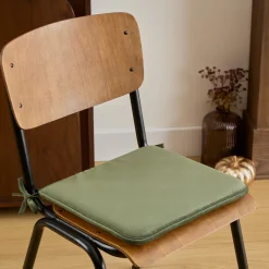 atmosphera Textil De Cocina>Cojín para silla LILOU verde caqui