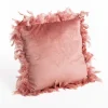 Cojines Y Fundas Decorativas>Cojín rosa de terciopelo 40x40cm