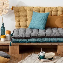 atmosphera Cojines Y Fundas Decorativas>Cojín Suelo Matress Otto Gris 60x120Cm