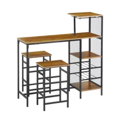 Mesas Para Comer>Cojunto de bar DAHLIA mesa y 2 taburetes