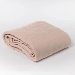 Edredones Y Colchas>Colcha rosa DAISY 220x240cm