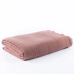 atmosphera Edredones Y Colchas>Colcha Stonewashed Con Flecos 220x240