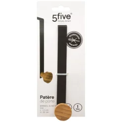 5five Perchas Y Travesaños>Colgador De Puerta Individual De Bambú