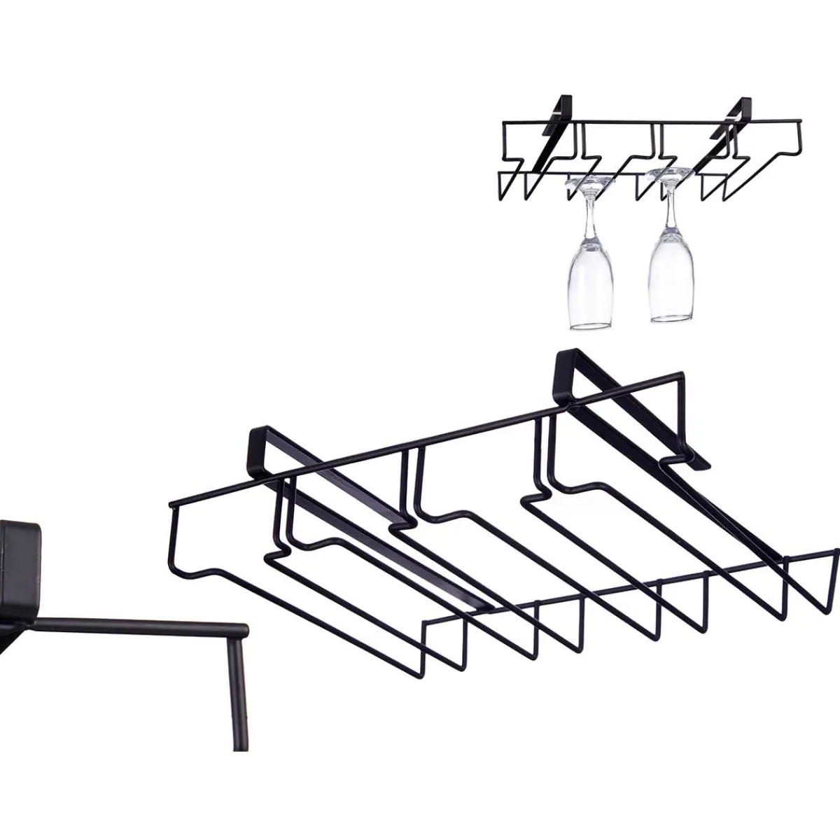 Encimera Y Lavavajillas>Colgador Para Copas Y Tazas Negro