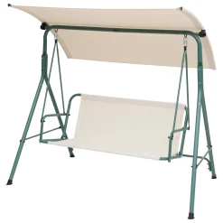 hespéride Columpios>Columpio de acero beige y verde