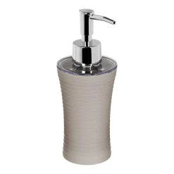 5five Accesorios De Lavabo>Conjunto De 3 Accesorios Baño Rayas Gris Pardo