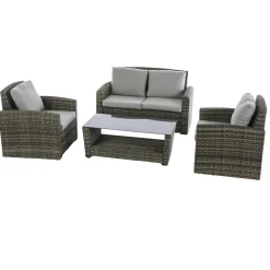 hespéride Conjuntos De Jardín>Conjunto POLYNESIA NATURAE de ratán sintético