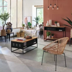 atmosphera Aparadores Y Consolas>Consola CIERNA negra