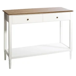 5five Aparadores Y Consolas|Estilo Rústico>Consola De Mdf C/2 Cajones 110x40x85Cm
