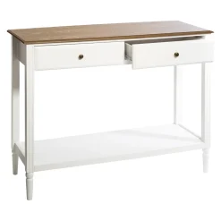 5five Aparadores Y Consolas|Estilo Rústico>Consola De Mdf C/2 Cajones 110x40x85Cm