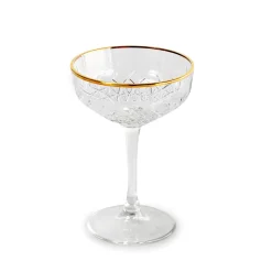 Copas>Copa De Champán Timeless Con Borde Dorado