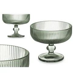 Platos Para Tartas, Tartas Y Bombones>Copa De Helado Verde A Rayas 31Cl