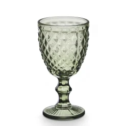 Copas>Copa De Vino Diamante De Vidro Verde 250ml