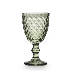 Copas>Copa De Vino Diamante De Vidro Verde 250ml