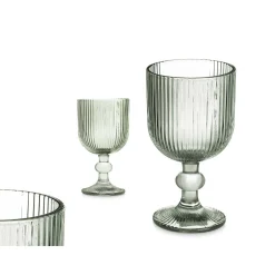 Copas>Copa De Vino Rayas Verde 26Cl