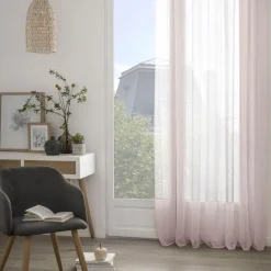 atmosphera Cortinas>Cortina Anissa Rosa 140x240Cm