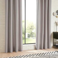 atmosphera Cortinas>Cortina ANJALI gris claro 135x240cm