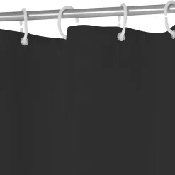 5five Cortinas Y Alfombras Antideslizantes>Cortina De Ducha De Poliéster Negra