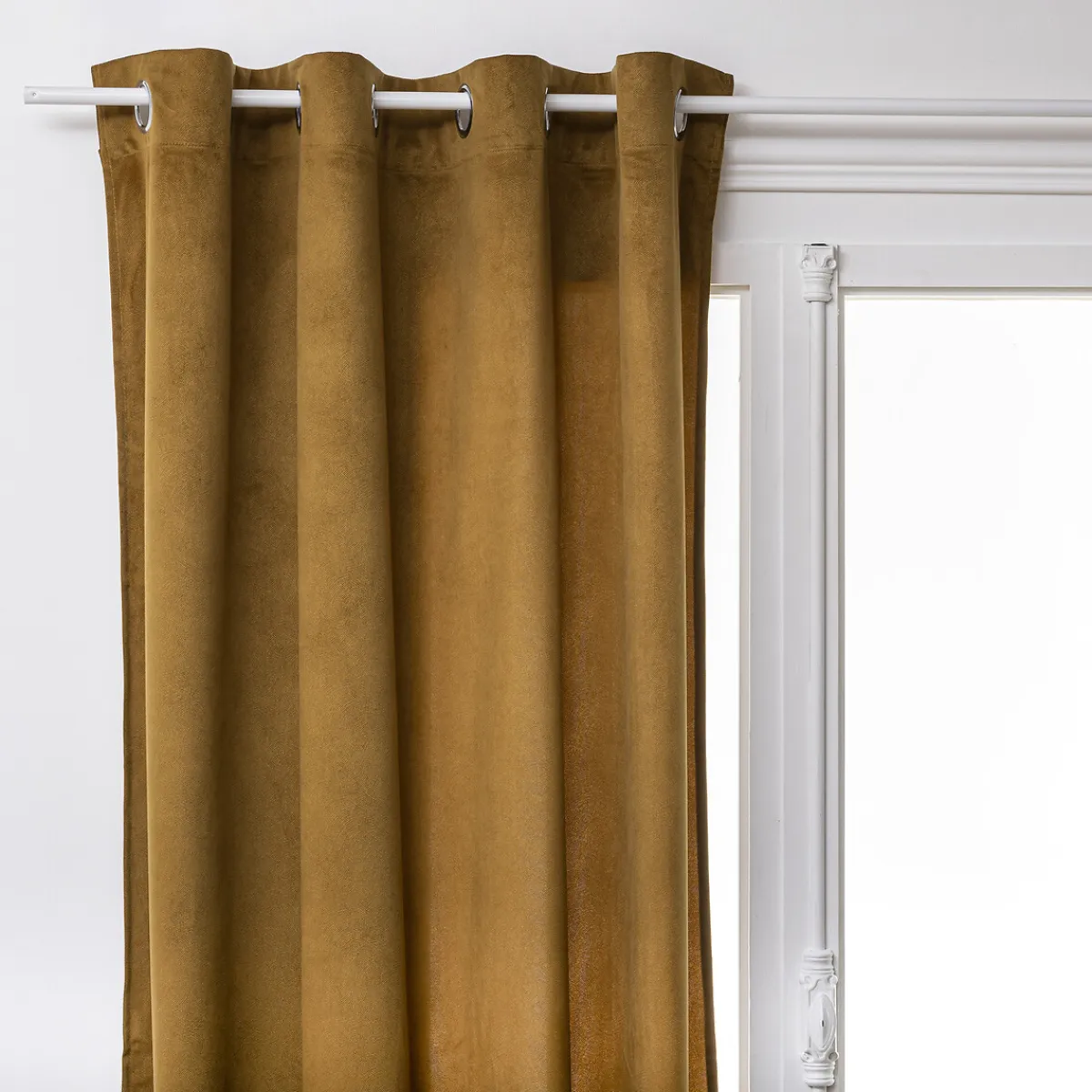 atmosphera Cortinas>Cortina LILOU ocre 140x260cm