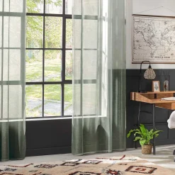 atmosphera Cortinas>Cortina Moly Verde Celadon 135x240cm
